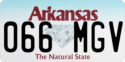 AR license plate 066MGV