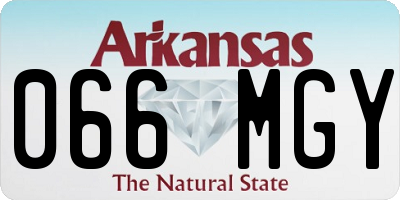 AR license plate 066MGY