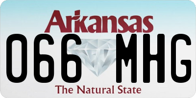 AR license plate 066MHG
