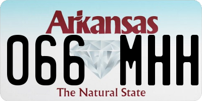 AR license plate 066MHH