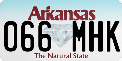 AR license plate 066MHK