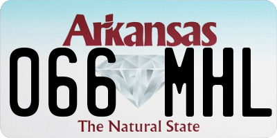 AR license plate 066MHL