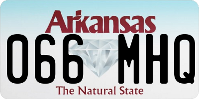 AR license plate 066MHQ