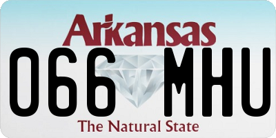AR license plate 066MHU