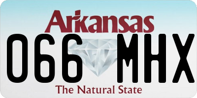 AR license plate 066MHX