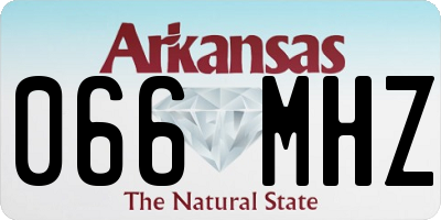 AR license plate 066MHZ