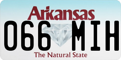 AR license plate 066MIH