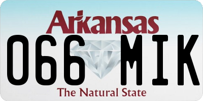 AR license plate 066MIK