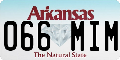 AR license plate 066MIM