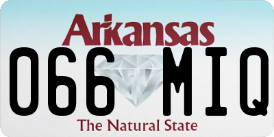 AR license plate 066MIQ