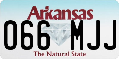 AR license plate 066MJJ