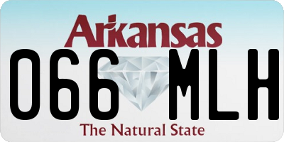 AR license plate 066MLH