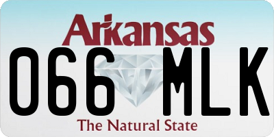 AR license plate 066MLK