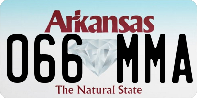 AR license plate 066MMA