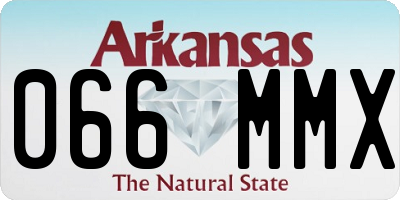 AR license plate 066MMX