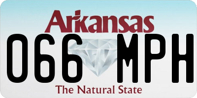 AR license plate 066MPH