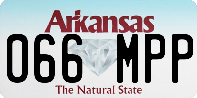 AR license plate 066MPP