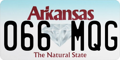 AR license plate 066MQG