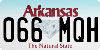 AR license plate 066MQH
