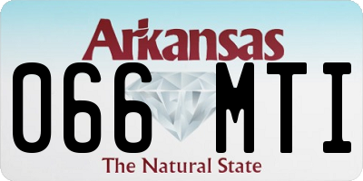 AR license plate 066MTI