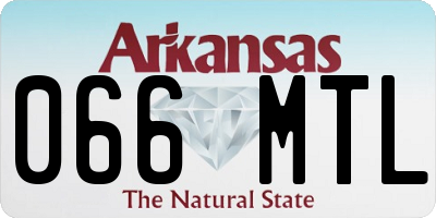 AR license plate 066MTL