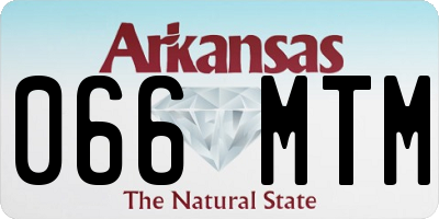 AR license plate 066MTM