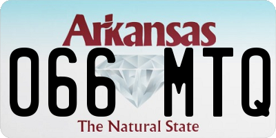 AR license plate 066MTQ