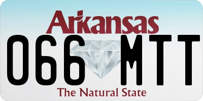 AR license plate 066MTT