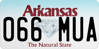 AR license plate 066MUA