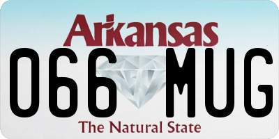 AR license plate 066MUG