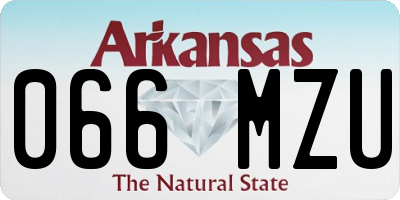AR license plate 066MZU