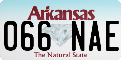 AR license plate 066NAE