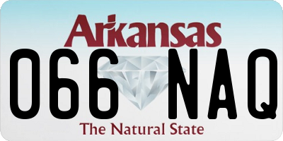 AR license plate 066NAQ