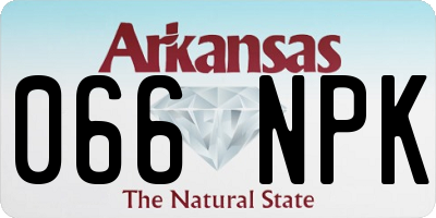AR license plate 066NPK