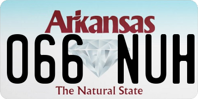 AR license plate 066NUH