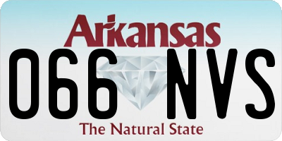 AR license plate 066NVS