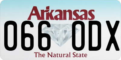 AR license plate 066ODX