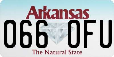 AR license plate 066OFU
