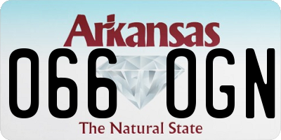 AR license plate 066OGN