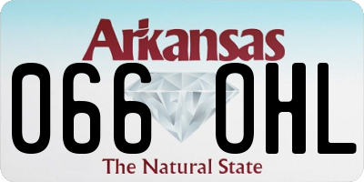 AR license plate 066OHL