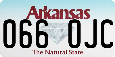 AR license plate 066OJC