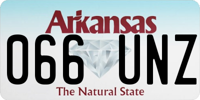 AR license plate 066UNZ