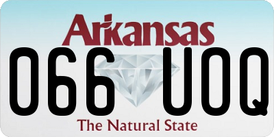 AR license plate 066UOQ