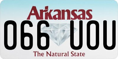AR license plate 066UOU