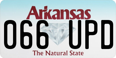 AR license plate 066UPD