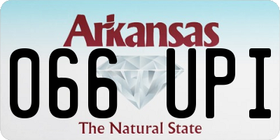 AR license plate 066UPI