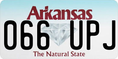 AR license plate 066UPJ