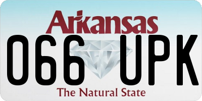 AR license plate 066UPK