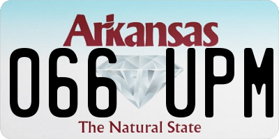 AR license plate 066UPM