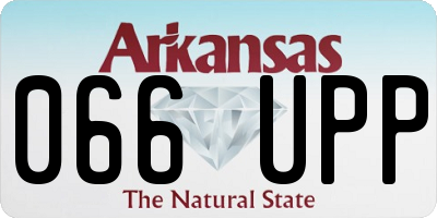 AR license plate 066UPP